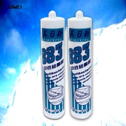 廠家直銷(xiāo)美日新883中性硅酮玻璃膠耐候膠密封膠填縫粘結(jié)門(mén)窗鋁板